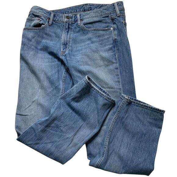 Bonobos Jeans Mens 35x32 Straight Leg Stretch Mid Wash Casual Streetwear Denim - Picture 3 of 10